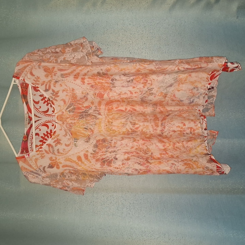 Roz And Ali Floral Lace Women Top